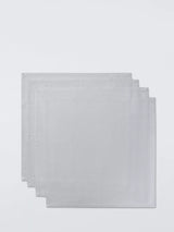 John Lewis John Lewis Cotton Napkins Set of 4 Soft Grey- Buy online at McGrocer