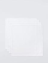 John Lewis John Lewis Cotton Napkins, Set of 4, White, 45x45cm- Buy online at McGrocer