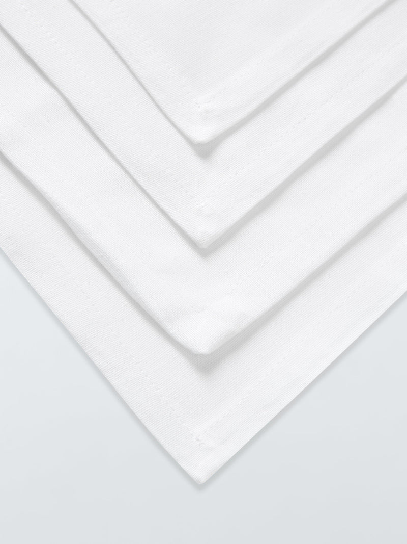 John Lewis white cotton napkins set of 4 (British brand)