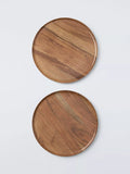 John Lewis round acacia wood placemats set of 2, UK version
