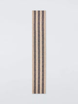 John Lewis John Lewis Coastal Stripe Cotton Table Runner 250cm Natural/Blue- Buy online at McGrocer