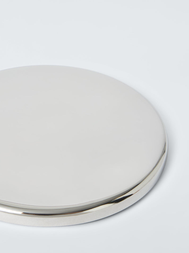 John Lewis stainless steel coasters with marble holder, UK version