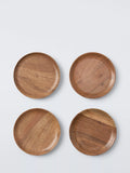John Lewis FSC certified acacia wood coaster set - British product