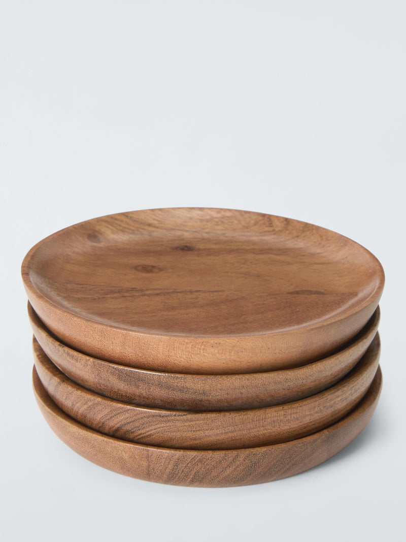 John Lewis FSC certified acacia wood coaster set - British product