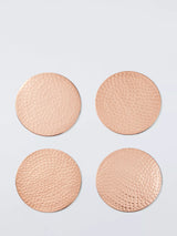 John Lewis John Lewis Hammered Stainless Steel Round Coasters, Set of 4- Buy online at McGrocer