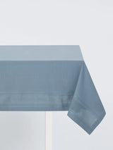 John Lewis John Lewis Organic Cotton Border Tablecloth, Grey, 180 x 140cm- Buy online at McGrocer