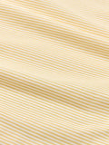 John Lewis ticking stripe cotton tablecloth 180x140cm pollen yellow (British brand)