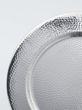John Lewis hammered stainless steel charger plate 34cm - British product