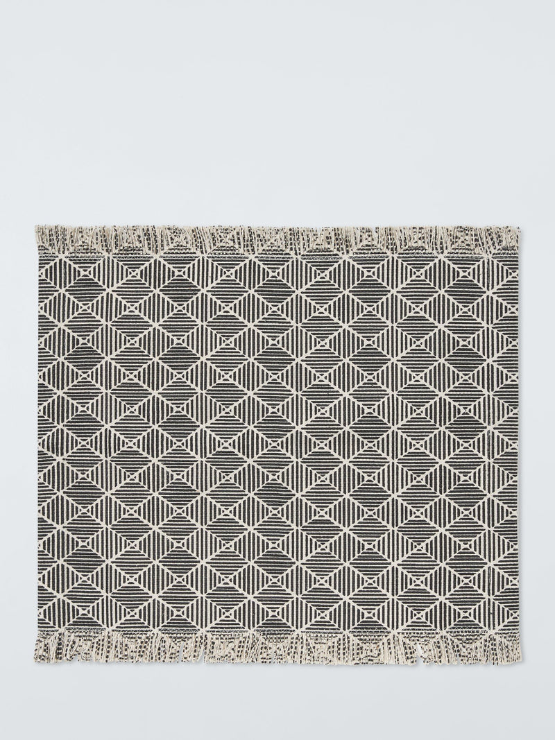 John Lewis cotton placemats set of 2 black white (British brand)