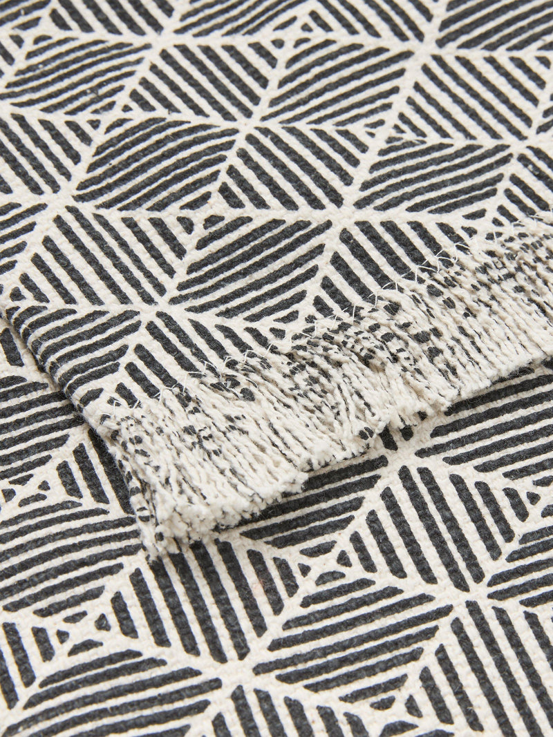 John Lewis cotton placemats set of 2 black white (British brand)