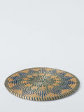 John Lewis rustic woven seagrass round placemat natural, UK version