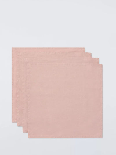 John Lewis John Lewis Cotton Linen Blend Napkins Set of 4- Buy online at McGrocer