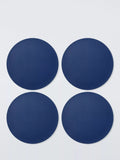 John Lewis The Colour Edit Round Faux Leather Placemats, Set of 4