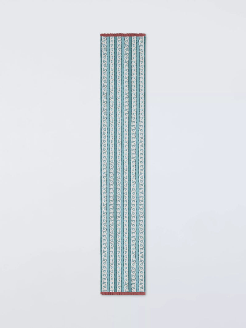 John Lewis x Sanderson table runner blue multi stripe 250cm - British product