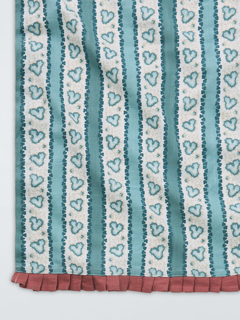 John Lewis x Sanderson table runner blue multi stripe 250cm - British product