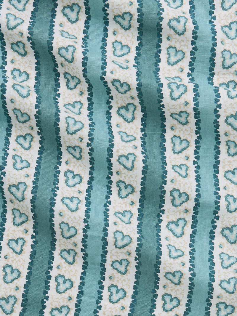 John Lewis x Sanderson table runner blue multi stripe 250cm - British product