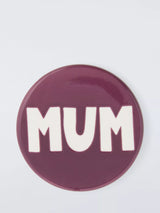 John Lewis John Lewis Mum Wax Resist Stoneware Coaster, Purple- Buy online at McGrocer