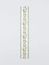John Lewis John Lewis x Anine Cecilie Iversen Floral Cotton Table Runner, White/Multi, 250cm- Buy online at McGrocer