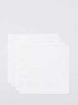 John Lewis John Lewis Cotton Linen Blend Napkins, Set of 4, White- Buy online at McGrocer