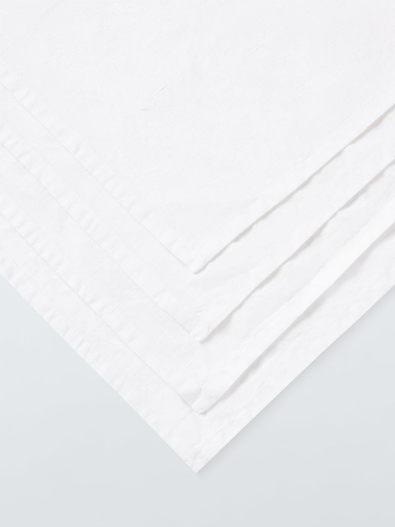 John Lewis white cotton linen napkins set of 4 (British brand)