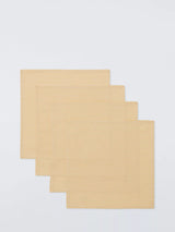 John Lewis John Lewis Ticking Stripe Cotton Napkins Set of 4 Pollen Yellow- Buy online at McGrocer
