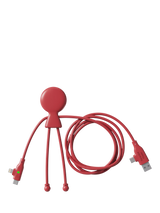 John Lewis Xoopar Mr Bio Long Fast Charging Cable, Red, 1.2m- Buy online at McGrocer