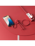 Xoopar charging cable red 120cm - British product