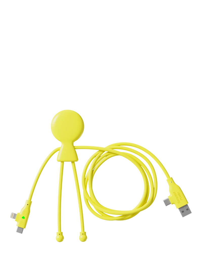 Xoopar yellow fast charging cable 1.2m, imported from the UK