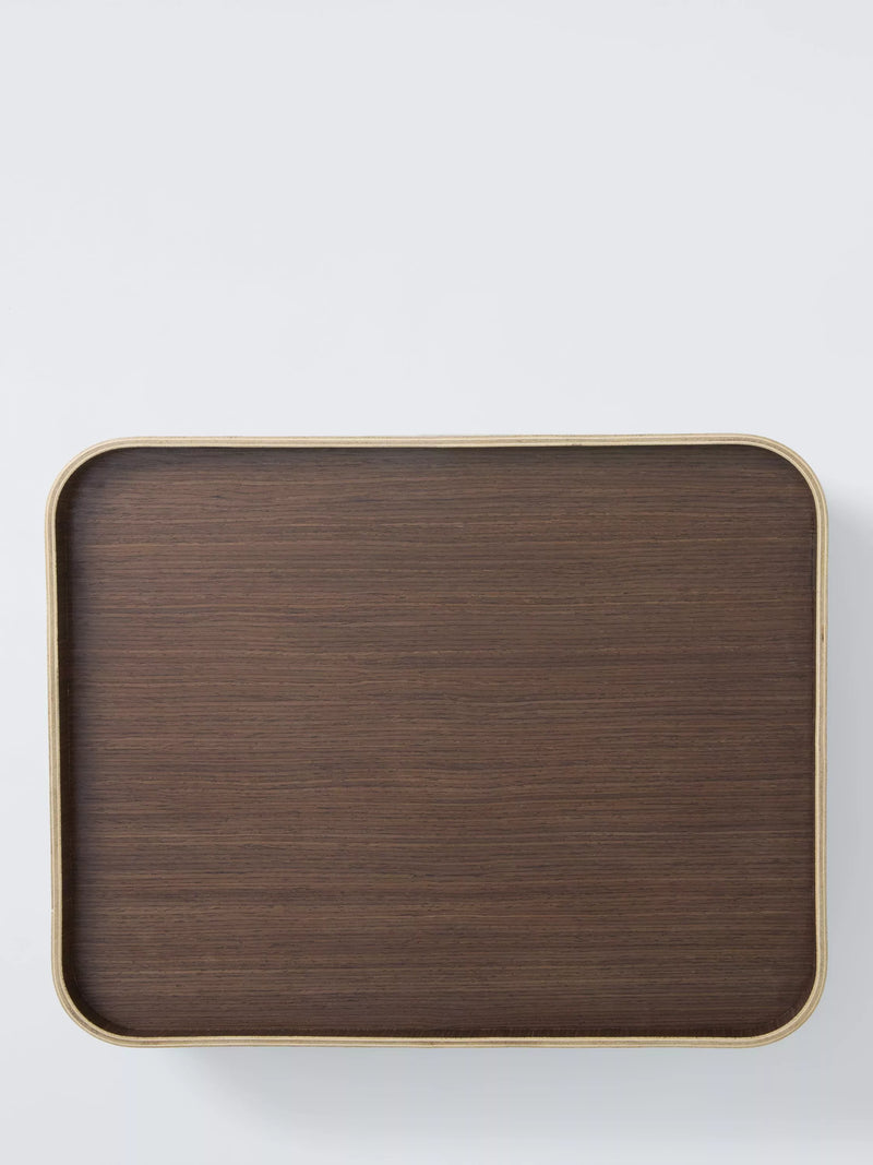 John Lewis cushioned lap tray walnut veneer (British brand)