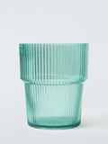 John Lewis 4 ribbed plastic tumblers aqua 400ml, imported from the UK