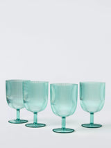 John Lewis John Lewis Ribbed Plastic Picnic Wine Glasses, Set of 4, 500ml- Buy online at McGrocer