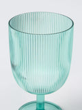 John Lewis plastic picnic wine glasses set of 4 aqua 500ml - British product