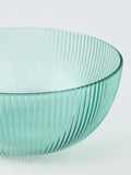 John Lewis ribbed plastic picnic bowls set of 4 aqua 14.5cm - British product