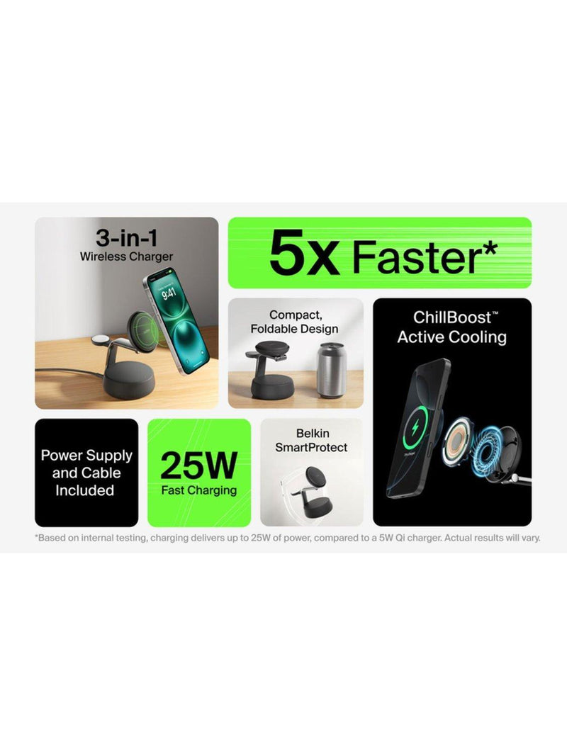 Belkin UltraCharge Pro 3-in-1 wireless charger (British brand)