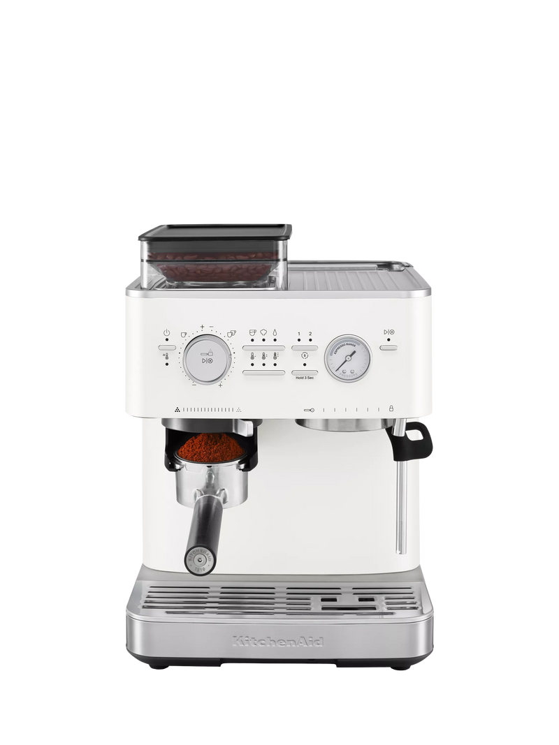 KitchenAid semi automatic coffee machine porcelain white - British product