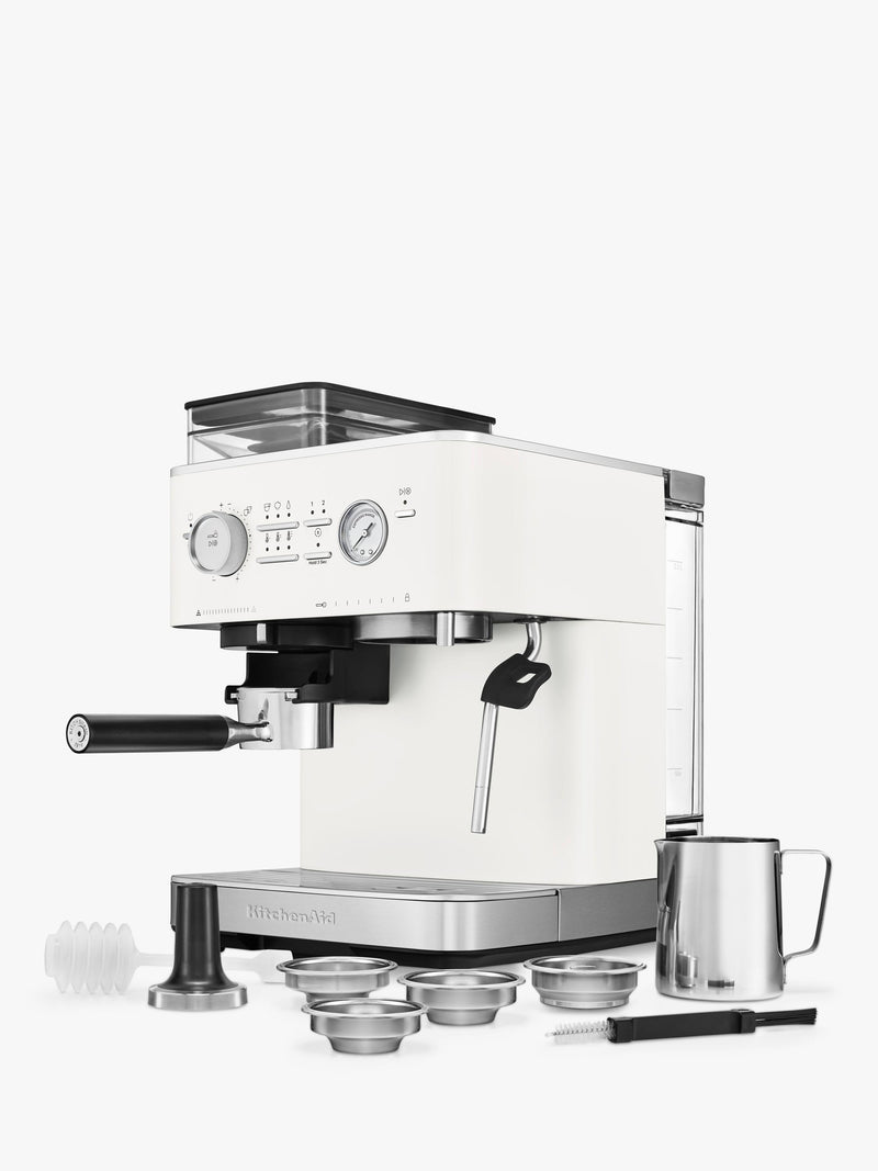 KitchenAid semi automatic coffee machine porcelain white - British product