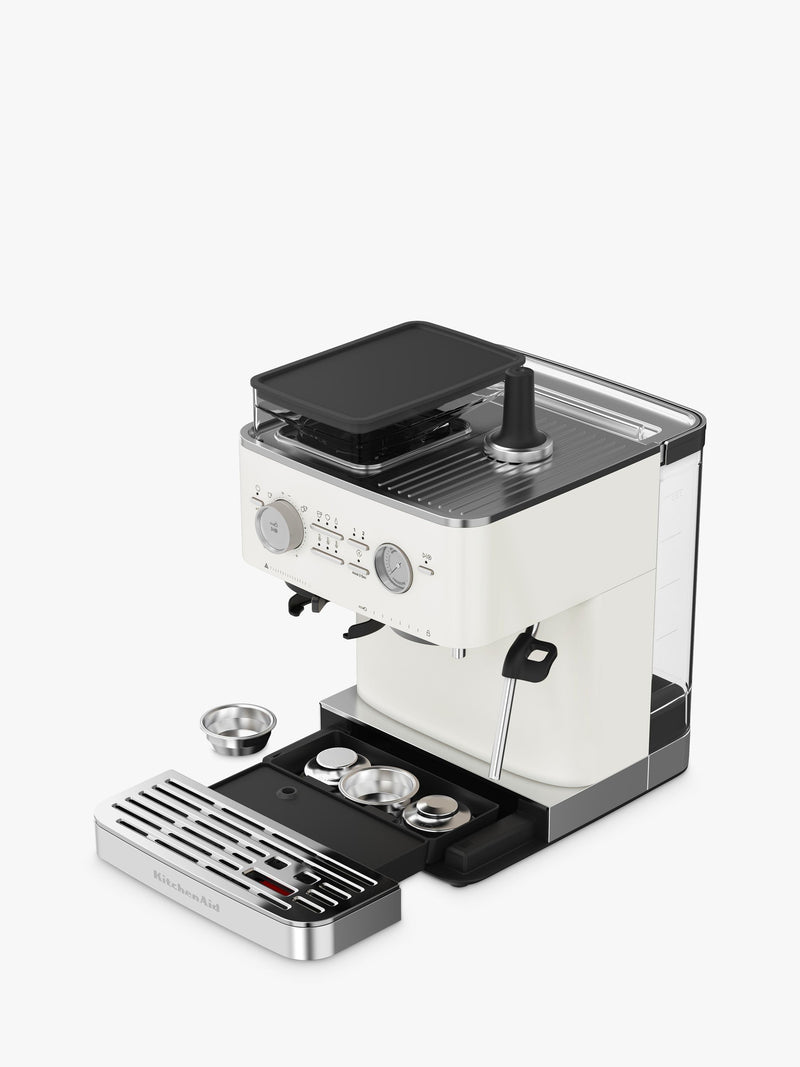 KitchenAid semi automatic coffee machine porcelain white - British product