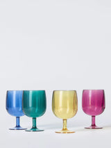 John Lewis John Lewis Stackable Plastic Picnic Wine Glasses, Set of 4, 250ml- Buy online at McGrocer