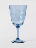 John Lewis Wave plastic wine glass 500ml blue - British product