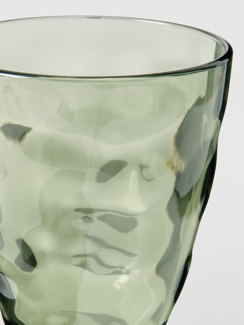 John Lewis Wave plastic wine glass green 500ml - British product