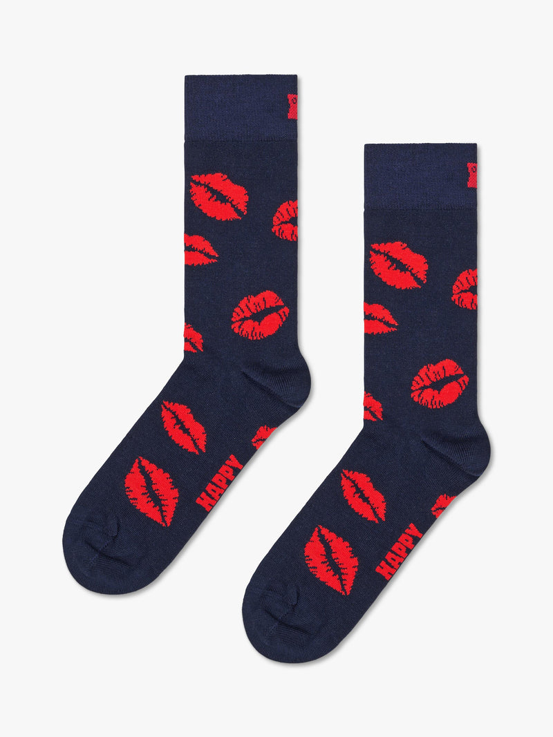 Happy Socks hearts patterned socks gift set navy (British brand)
