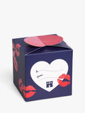 Happy Socks hearts patterned socks gift set navy (British brand)
