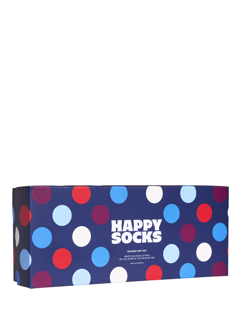 Happy Socks holiday gift set 4-pack navy socks - British product