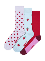John Lewis Happy Socks Everyday Hearts Socks Red/Multi Ankle Socks Pack of 3- Buy online at McGrocer