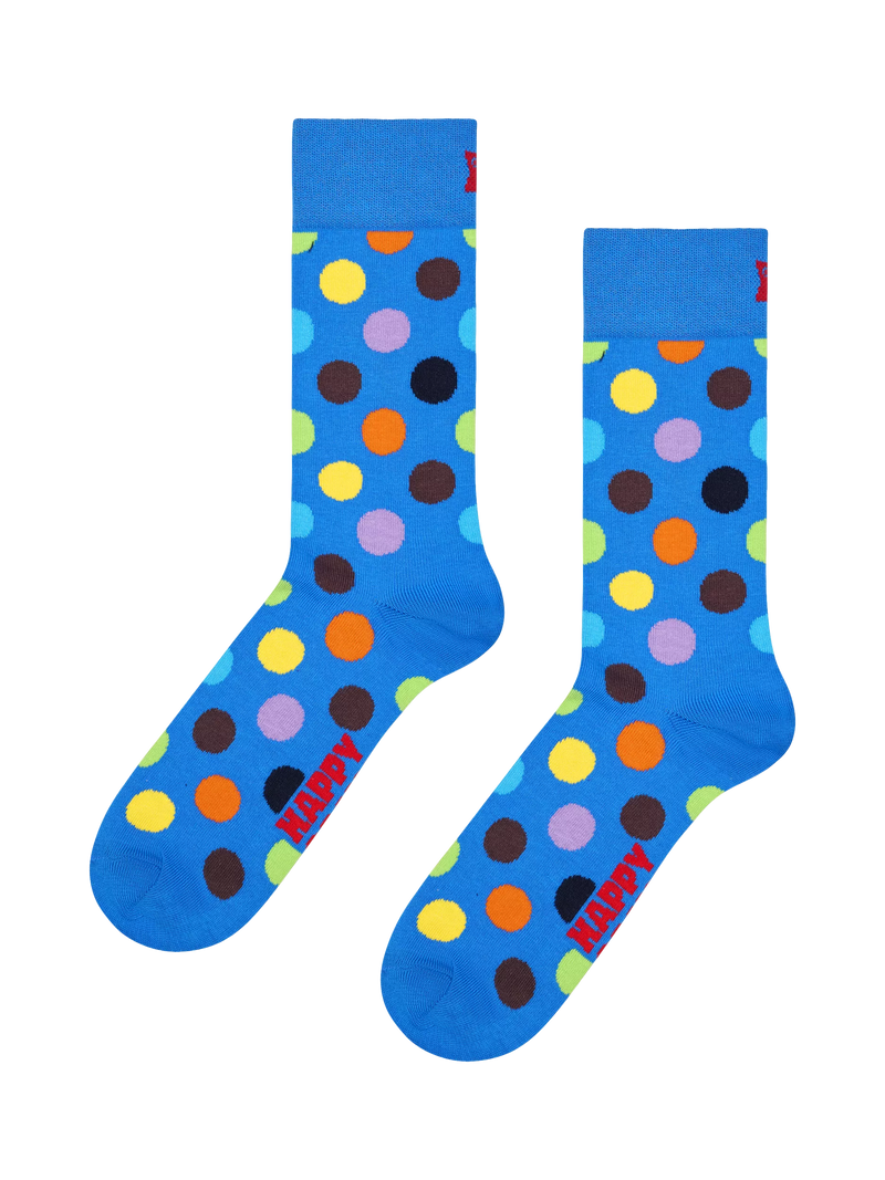 Happy Socks polka dot socks blue multi, UK version
