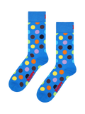 Happy Socks polka dot socks blue multi, UK version