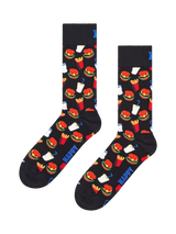 John Lewis Happy Socks Hamburger Novelty Socks Black/Multi EU 41-46- Buy online at McGrocer