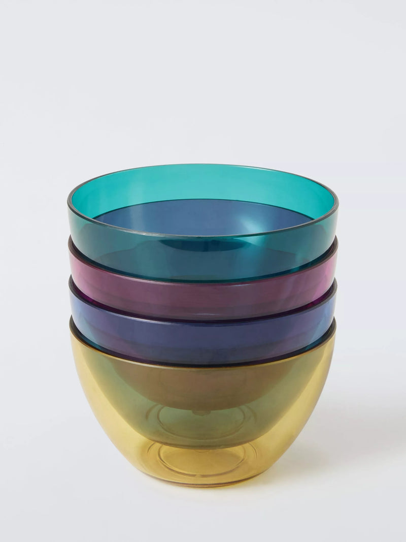 John Lewis stackable plastic cereal bowls set of 4 8cm - British product