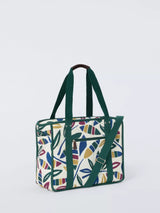 John Lewis John Lewis Modern Rustic Leaf Print Picnic Cooler Bag, 30L- Buy online at McGrocer