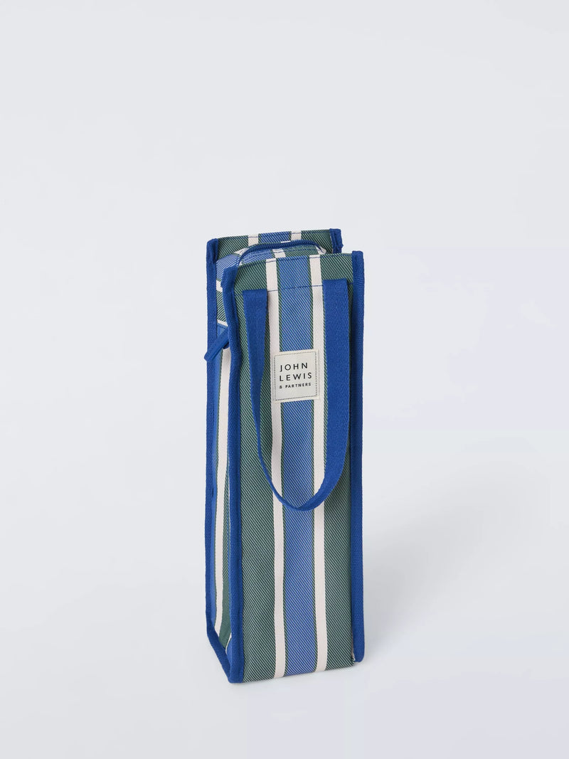 John Lewis striped wine bottle cooler bag 8L - British product